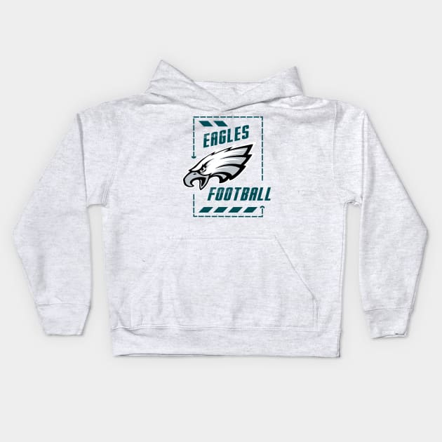 EAGLES FOOTBALL Kids Hoodie by Aldyz